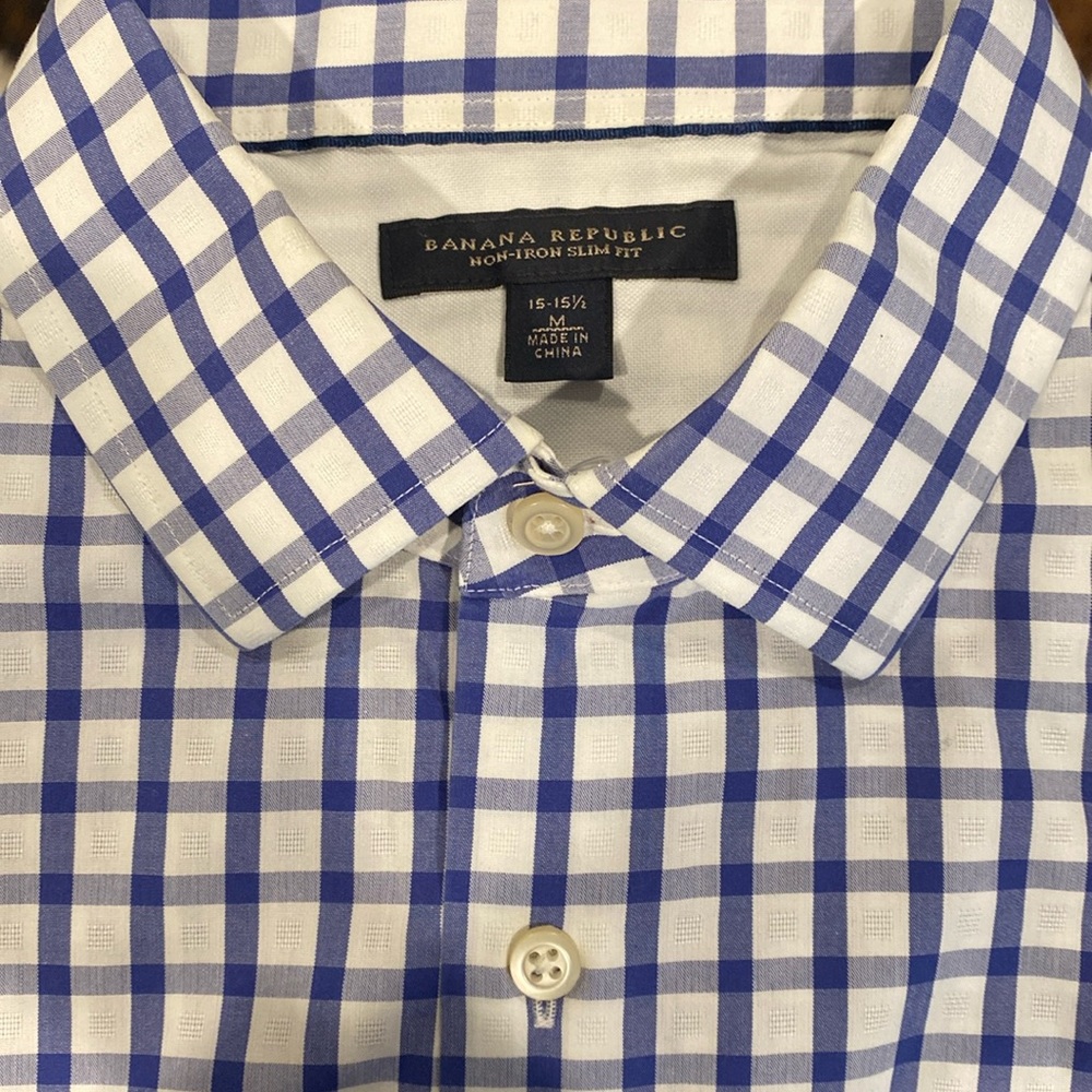 Men’s Banana Republic non-iron slim fit button down Medium